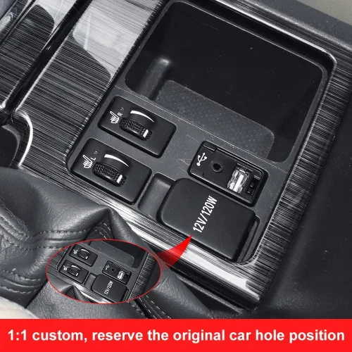 Miniatura 6 de Para Toyota Land Cruiser Prado 150 2010-2017 Accesorios de modificación decorativa interior Panel de caja de cambios central Lc150 Fj150