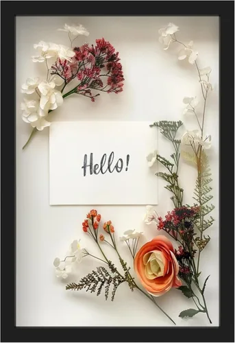 Miniatura 24 de FrameWorks Marco de Caja de Sombra de Madera Negra de 8" x 8" – Vitrina con Parte Trasera de Fieltro Suave, Caja de Memoria con Vidrio Templado