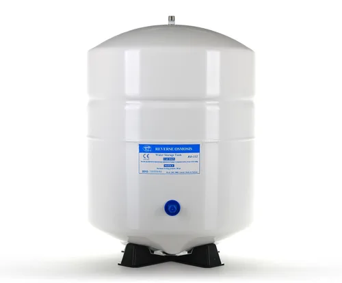 Hydronix RO-152-W14 Tanque de agua de ósmosis inversa de 6 galones (5.5 de desplegado) - Blanco, puerto de 1/4"