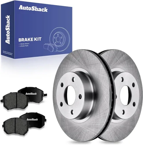 Miniatura 15 de AutoShack 10.91" (277 mm) Rotores de freno ventilados delanteros + pastillas de freno cerámicas de reemplazo para 2002-2010 Subaru Impreza 2003-2005