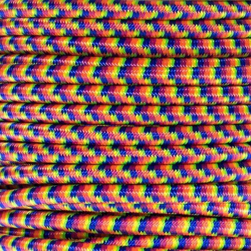Miniatura 14 de Paracord Planet Cuerda elástica de nailon de 1/4 de pulgada Fabricado en los Estados Unidos Negro, 10 pies