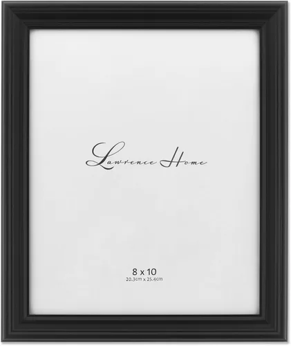 Lawrence Frames Marco de fotos clásico negro detallado de 8 x 10 (535480)