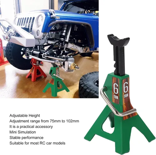 Miniatura 5 de Juego de soporte de gato portátil a control remoto, accesorio decorativo de simulación de altura, mini gato de elevación para carrocerías de coche