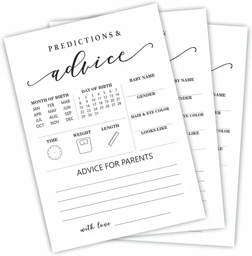 Miniatura 9 de Tarjetas de juego del alfabeto – Actividad de baby shower y recuerdos de fiesta (paquete de 30) – 5 x 7 pulgadas, estilo minimalista de doble cara