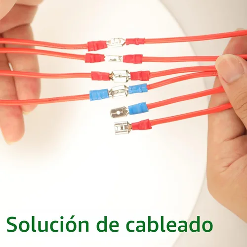 Miniatura 9 de Feggizuli 280 piezas de conectores de crimpado, kit de conectores macho y hembra de pala de 2.8 mm, 4.8 mm, 6.3 mm, 15 tipos de terminales