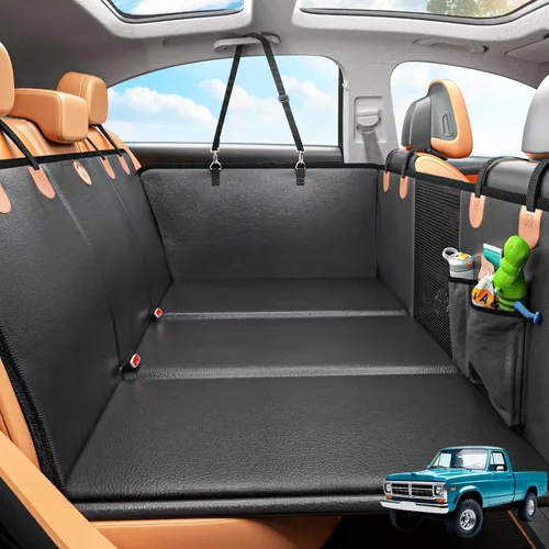 Miniatura 9 de MYJAQI Extensor de Asiento Trasero para Perros, Funda Impermeable para Asiento de Carro para Asiento Trasero con Fondo Duro, Material Mejorado 2026