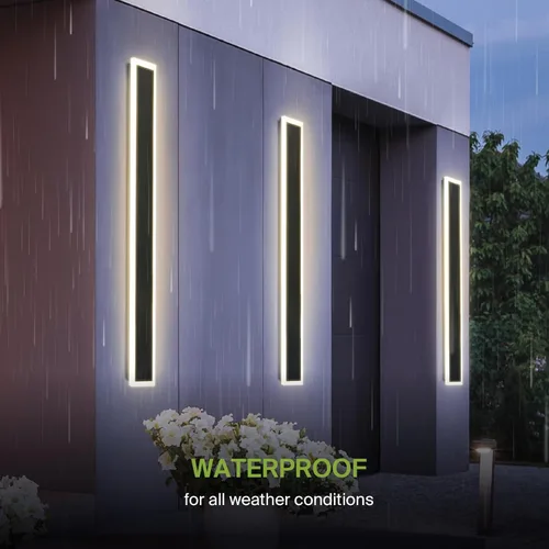 Miniatura 5 de ASD Lámpara LED de pared de montaje empotrado de 48 pulgadas de largo, 36 W, 2800 lúmenes, 3000 K-5000 K, 100-277 V, 3CCT, regulable, impermeable
