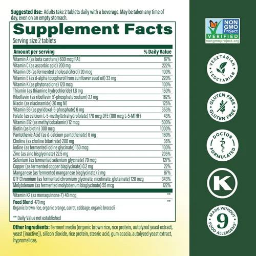 Miniatura 3 de Vitaminas MegaFood Multi, para mujeres, 60, 1, 1