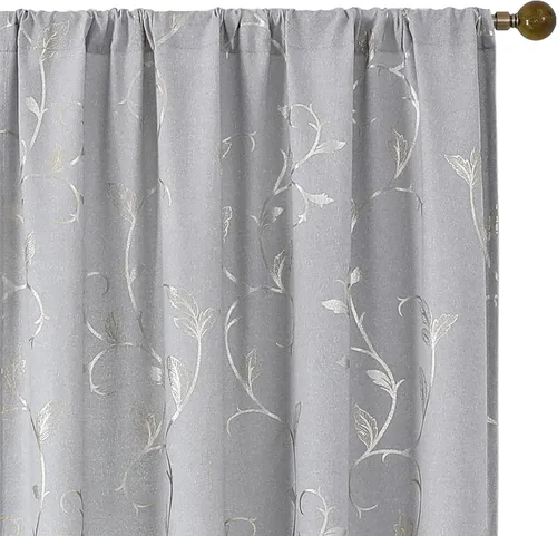 Miniatura 85 de BUHUA Cortinas Opacas de 63 Pulgadas de Largo, 2 Paneles con Aislamiento Térmico, Tratamiento de Ventana para Dormitorio, Cortinas Oscurecedoras