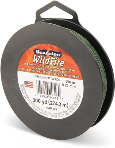 Miniatura 56 de Beadalon Wildfire Ultra - Beading Thread, Beading Supplies for Crafters, Jewelry Makers, Beaders. Braided Fishing Line
