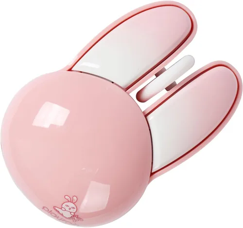 Miniatura 5 de Ratón inalámbrico con forma de conejito Kawaii, portátil, silencioso, ligero, silencioso, inalámbrico, USB, óptico, inalámbrico para PC, laptop