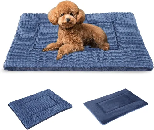 Miniatura 29 de BVAGSS XH079 - Almohadilla reversible para jaula de perro, de espuma viscoelástica, suave, cálida, lavable a máquina, colchón para perreras