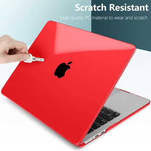Miniatura 4 de TWOLSKOO Funda compatible con M4 MacBook Air de 15 pulgadas versión 2025-2023 M4 A3241 M3 A3114 M2 A2941, carcasa rígida de plástico, protector