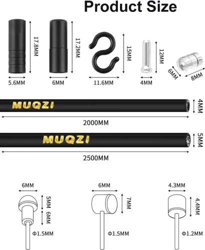 Miniatura 3 de Cable universal de freno de bicicleta y cable de cambio Kit de carcasa de cable de bicicleta Kit de cable de línea de transmisión de bicicleta