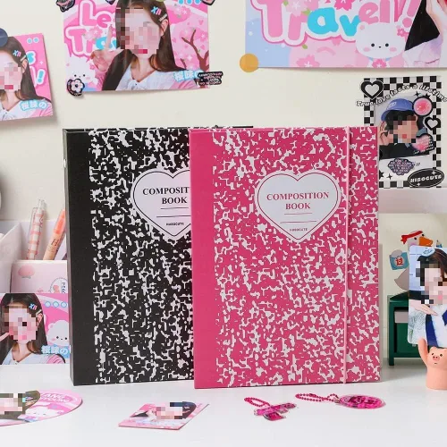 Miniatura 2 de Carpeta A5 Cuaderno Idol Idol Portada Jounral Tarjetas de Fotos Álbum Coleccionar Libro Tarjetas de Fotos Organzier Papelería Chasing Stars Álbum