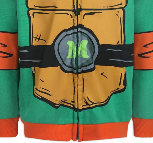 Miniatura 5 de Nickelodeon Teenage Mutant Ninja Turtles Michelangelo - Sudadera con capucha para niños grandes