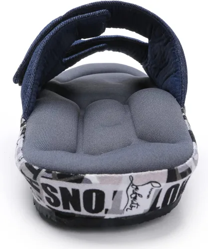 Miniatura 6 de Pantuflas de casa para hombre ajustables con soporte de arco de espuma viscoelástica para interiores y exteriores