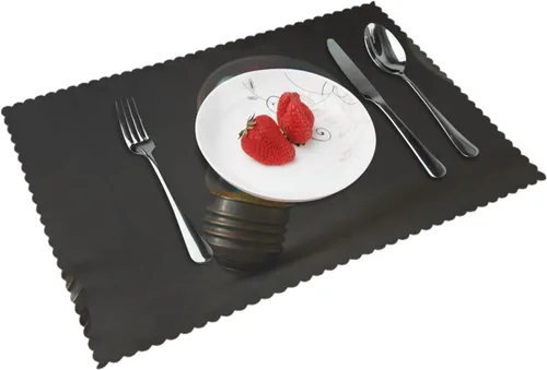 Miniatura 16 de Rectangular Placemats Set of 4, Heat Resistant Dream Printed Kitchen Dining Table Mats