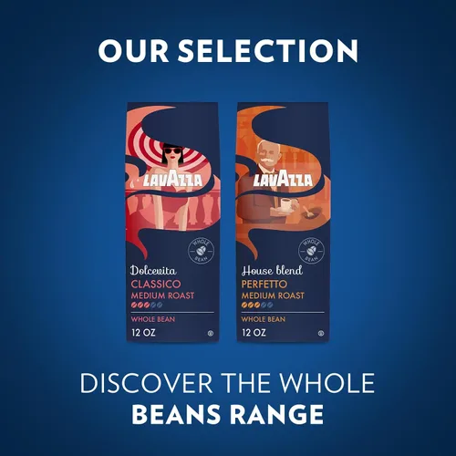 Miniatura 10 de Lavazza House Blend Perfetto - Bolsa de café en grano entero de 12 onzas, tostado medio, cuerpo completo, intensidad 3/5, 100% arábica, ideal