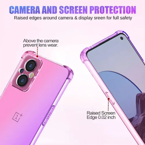 Miniatura 2 de Funda para OnePlus Nord N20 5G, OnePlus N20 Cute Case Girls, Gradient Slim Anti Scratch Soft TPU Funda protectora a prueba de golpes para OnePlus