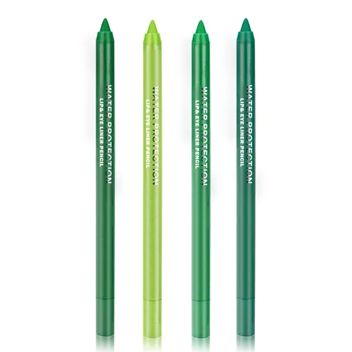 Miniatura 8 de CAHIUYOA Juego de delineador de ojos verde de 3 piezas, lápices de sombra de ojos metálicos y perla brillante con acabado brillante