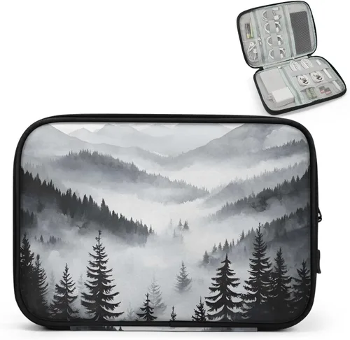 Miniatura 8 de Estuche organizador de viaje de calabaza de arce, bolsa de almacenamiento de cables para cables, cargador, teléfono, disco duro