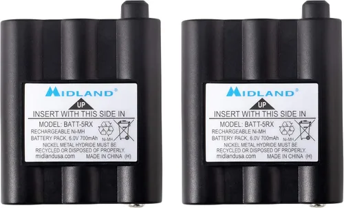 Midland Paquetes de baterías recargables AVP17 para Midland GXT1000, GXT1030, GXT1050, T290 y T295
