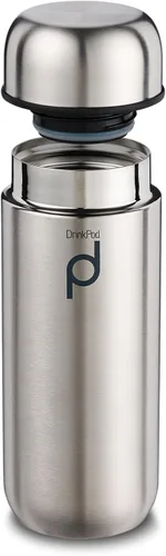 Miniatura 9 de Drinkpod Grunwerg - Botella de cápsula aislada al vacío, acero inoxidable, azul, 6.8 fl oz