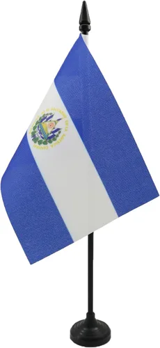 Miniatura 11 de Bandera de mesa de Anguila de 4 x 6 pulgadas, bandera de escritorio británica de Anguila, 5.9 x 3.9 in, palo y base de plástico negro AZ FLAG