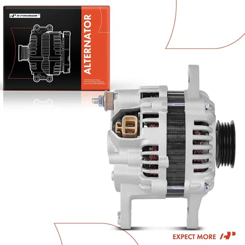 Miniatura 9 de A-Premium Alternador compatible con Ford Probe 1993-1997 y Mazda 626 1993-2002, MX6 1993-1997, 2.0L, 12V 80A polea de 4 ranuras en sentido horario