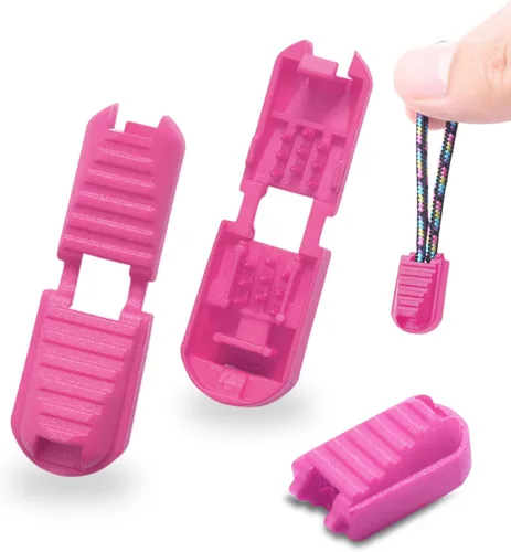 Miniatura 7 de 25 paquetes de puntas elásticas para cordones de zapatos, tapas de extremos de cordones de zapatos, cierres de cordones sin atado para tenis