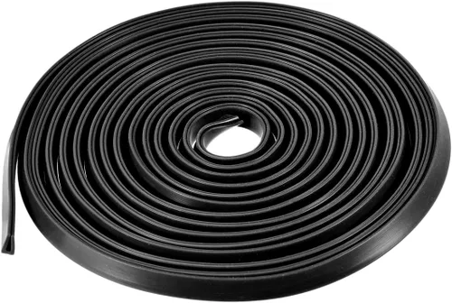 Miniatura 12 de uxcell Extrusión del sello en U del borde del molde, hoja protectora de borde de canal en U negra de silicona se adapta a borde de 0.004-0.059 in