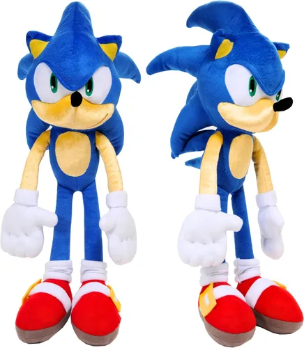 Miniatura 13 de Sonic The Hedgehog Anime Knuckles The Echidna - Almohada de peluche para niños, súper suave y acogedora, 18.50 pulgadas de alto, (producto oficial)