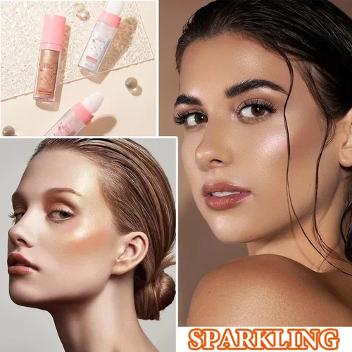Miniatura 7 de 3 piezas de polvo de hadas, colorete facial de hadas, colorete facial para palmaditas en polvo de hadas, maquillaje natural que ilumina el cuerpo