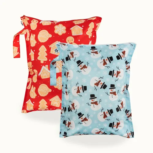 Miniatura 40 de Tiny Twinkle Bolsas Húmedas a Prueba de Desorden Paquete de 2 Bolsas Húmedas Reutilizables e Impermeables para Trajes de Baño Ropa de Bebé