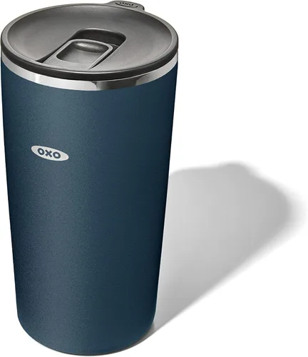 Miniatura 20 de OXO Strive - Vaso aislado de 24 onzas con tapa deslizante, cobalto oscuro