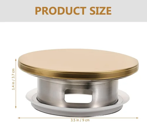 Miniatura 6 de EXCEART Tapa de repuesto de acero inoxidable para jarra de agua para jarra de vidrio, resistente a fugas, accesorio de contenedor de bebidas frías