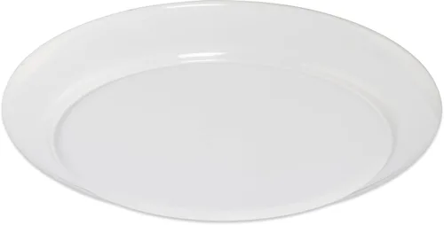 Miniatura 6 de Carlisle FoodService Products Epicure - Plato de plástico reutilizable para bufé, restaurante y hogar, melamina, 12 pulgadas, blanco, (paquete de 12)