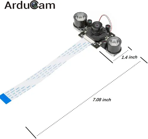 Miniatura 6 de Arducam Visión diurna y nocturna para cámara Raspberry Pi, conmutación automática de corte IR para todo el día, soporte para todos los modelos, LED