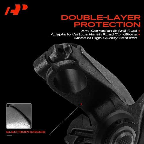 Miniatura 4 de A-Premium Conjunto de cubo de cojinete de rueda y nudillo de dirección delantero izquierdo compatible con Honda Accord 2013 2014 2015 2016, lado