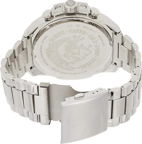 Miniatura 2 de Diesel Mega Chief DZ4308 - Reloj de cuarzo para hombre con esfera negra Plateado Cronógrafo
