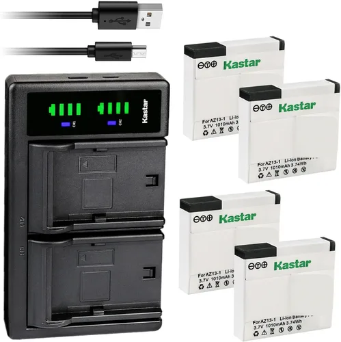 Miniatura 7 de Kastar Cargador de batería USB LTD2 compatible con Xiaomi YI AZ13-1, AZ13-2 batería, cámara de acción Xiaomi Yi, cámara de acción Yi 1, Xiaomi