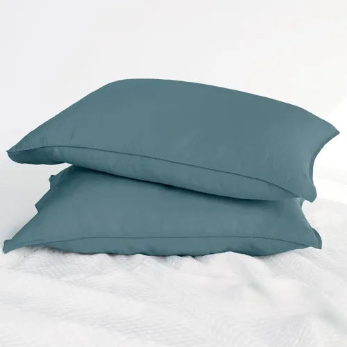 Miniatura 33 de Linen World - Juego de 2 fundas de almohada de lino, 20 x 30 pulgadas, tamaño estándar/Queen, fundas de almohada 100% lino natural francés, fundas