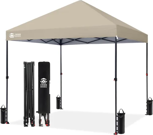 Miniatura 22 de CROWN SHADES Tienda de campaña desmontable de 10 x 10 pies - Tienda de campaña instantánea para exteriores con cerradura central patentada de un