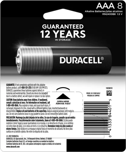 Miniatura 2 de Duracell Coppertop - Pilas AAA con ingredientes Power Boost, paquete de 8 unidades, pilas triple A con energía duradera, batería alcalina AAA