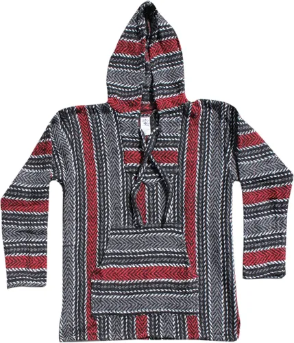 Miniatura 3 de Del Mex Sudadera con capucha mexicana de lujo Jerga Surf Poncho Droga