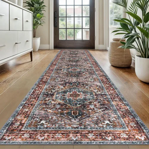 Miniatura 30 de KOZYFLY Alfombra Pequeña de Área 2x3 Pies Alfombras para Entrada Lavable Boho Alfombra de Entrada Antideslizante Tapete de Puerta Interior Entrada
