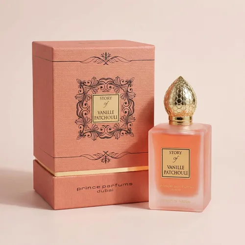 Miniatura 7 de Prince Parfums Dubai - Story of Vanille Pachuli para mujer - 3.4 onzas - Extrait de Parfum - Atractiva fusión floral de vainilla, pachulí y haba
