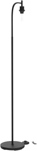 Miniatura 4 de BoostArea Lámpara de pie con pantalla de vidrio, lámpara de pie industrial moderna con interruptor de pie, brillante lámpara LED de 6 W para sala