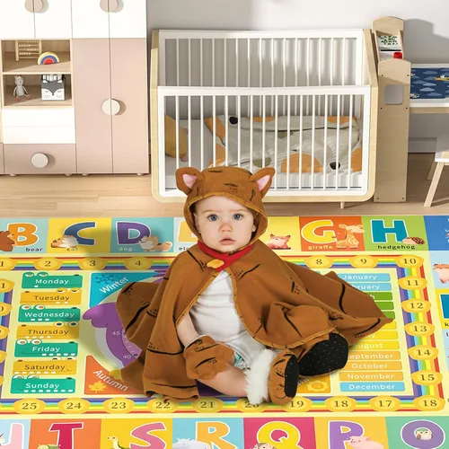 Miniatura 2 de Baby Play Mat for Floor, Non-Slip Playmat for Toddlers & Infants, Extra Thick Large Padded Educational ABC Kids Rug for Crawling & Playing Super